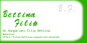 bettina filip business card